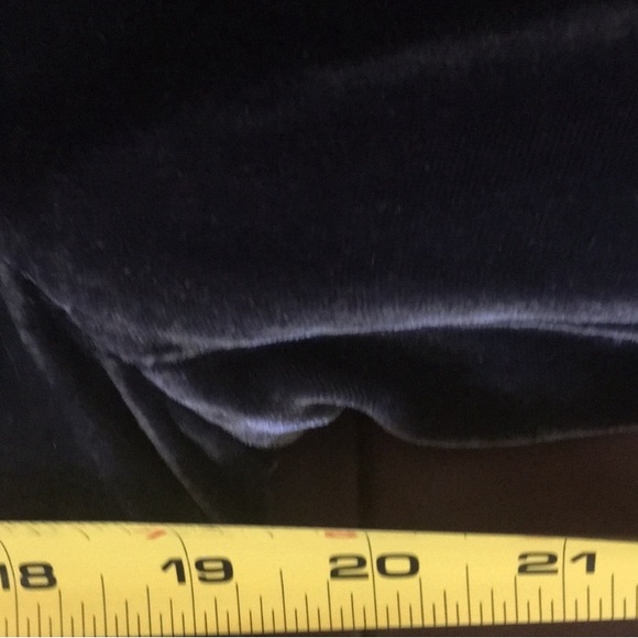 Blue AXCESS Jacket LIZ CLAIBORNE Blazer Steel Blue Gray Rayon Velvet Size 6 - Picture 8 of 9